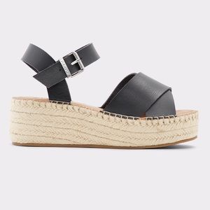 NEW Aldo Tineviel Espadrilles Flatform Strappy Wedge Sandal Sz US 9